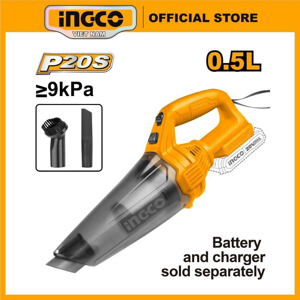  Máy hút bụi dùng pin 20V- 0.5L (không kèm pin và sạc) INGCO CVLI201261 