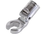  335119M Đầu tuýp lắc léo chẻ miệng 6 cạnh mở ống dầu 19mm Kingtony 3/8 inch gật gù 200 độ 