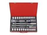  1/2'' Bộ Tuýp 42 Chi Tiết Hệ Inch Và Hệ Mét Kingtony 4042CR 