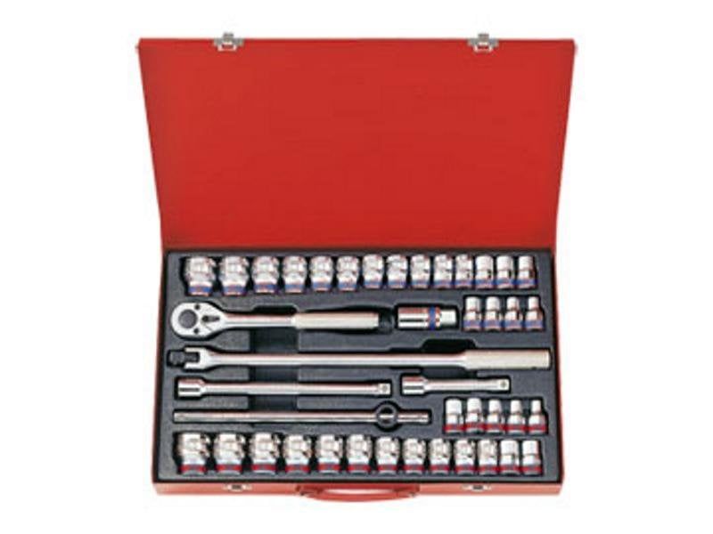  1/2'' Bộ Tuýp 42 Chi Tiết Hệ Inch Và Hệ Mét Kingtony 4042CR 