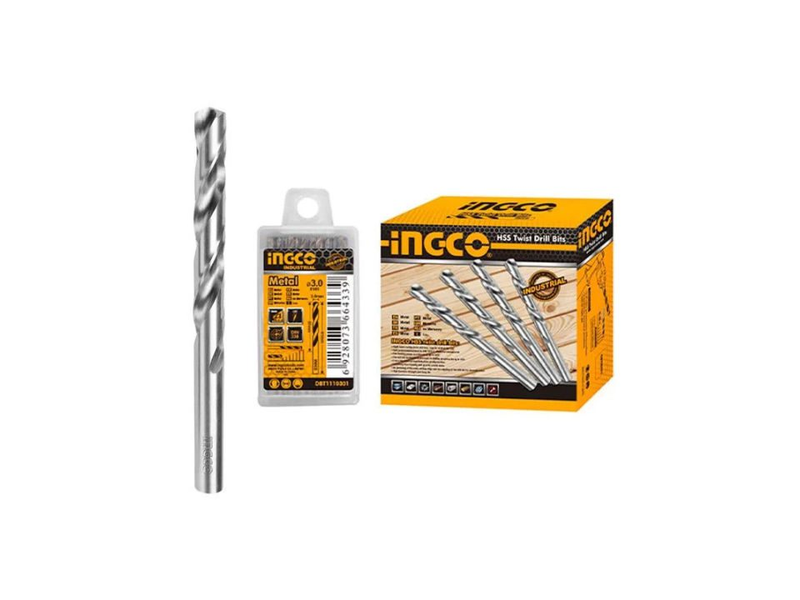  5x86mm Mũi khoan kim loại M2 HSS 10 chi tiết INGCO DBT1110501 