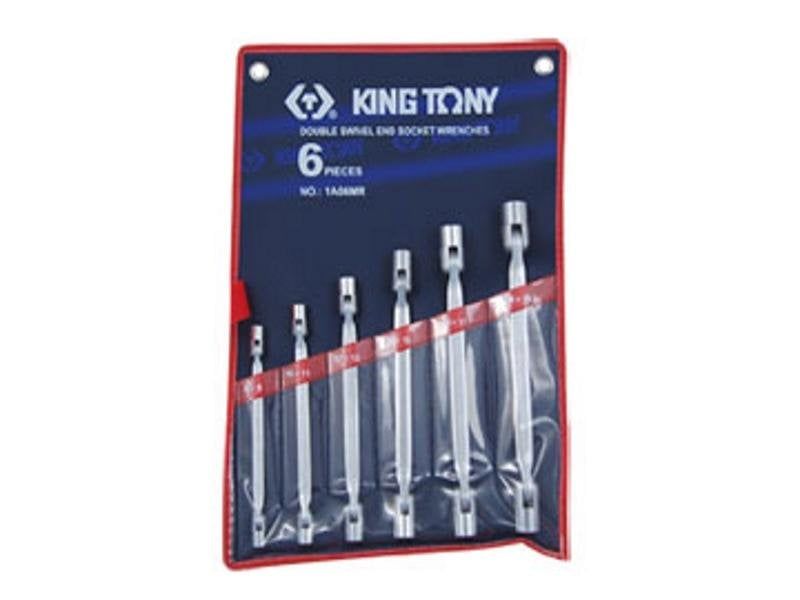  Bộ cờ lê hai đầu tuýp lắc léo 6 cái Kingtony 1A06MR (8-19mm) 