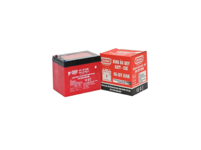  Ắc Quy Oshima 12V 12Ah Dùng Cho Bình Xịt Điện 