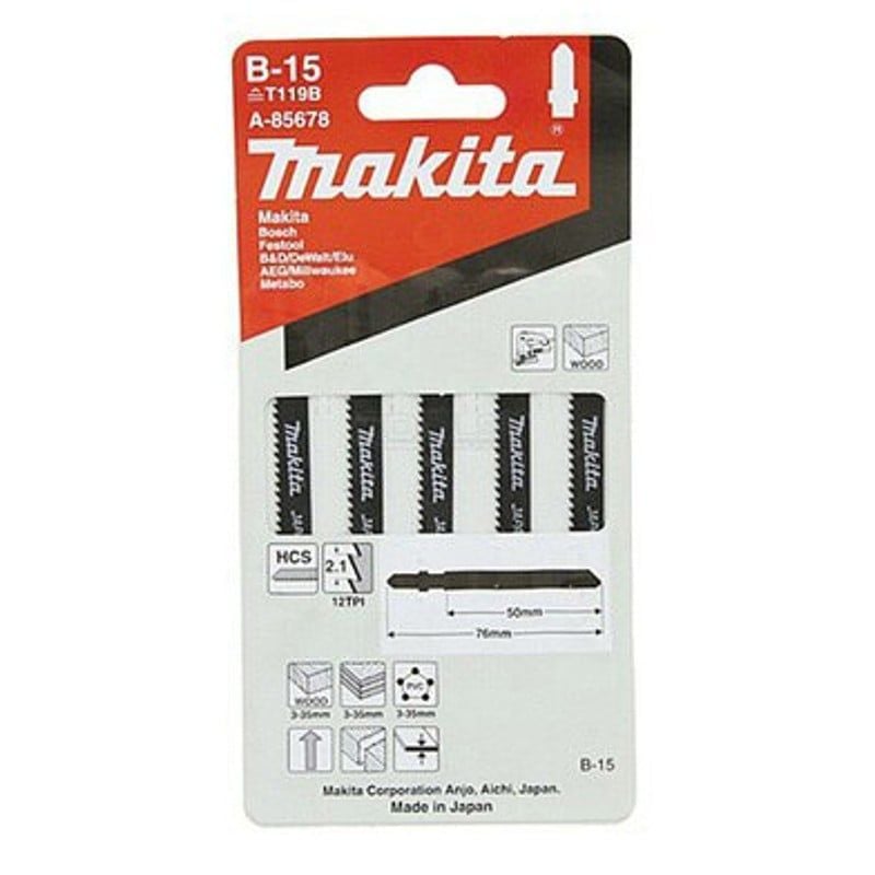  Lưỡi Cưa Lọng Cắt Vật Liệu Mỏng Makita A-85678 