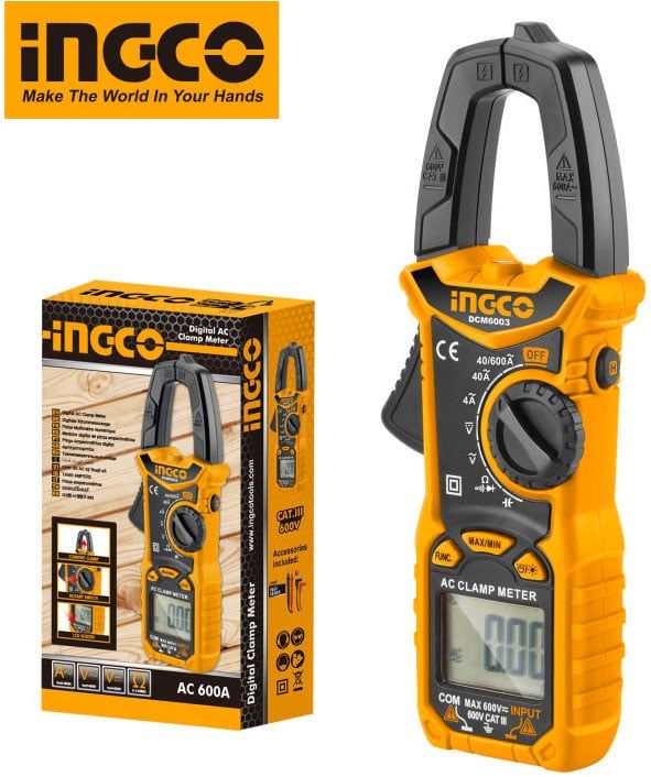  Ampe kìm kỹ thuật số đo dòng AC Ingco DCM6003 