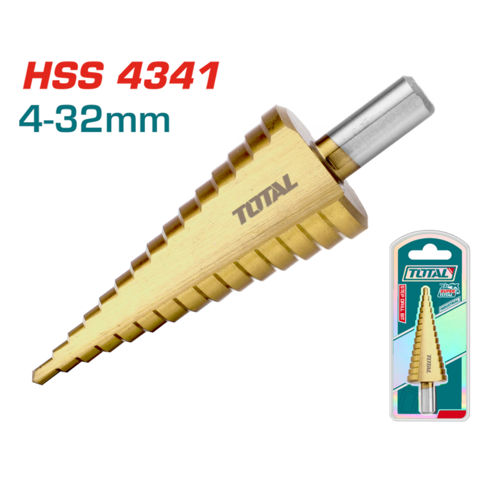  Mũi khoan bậc thang 4-32mm Total TAC43201 
