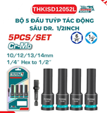  Bộ 5 Đầu Tuýp Tác Động Sâu Dr 1/2