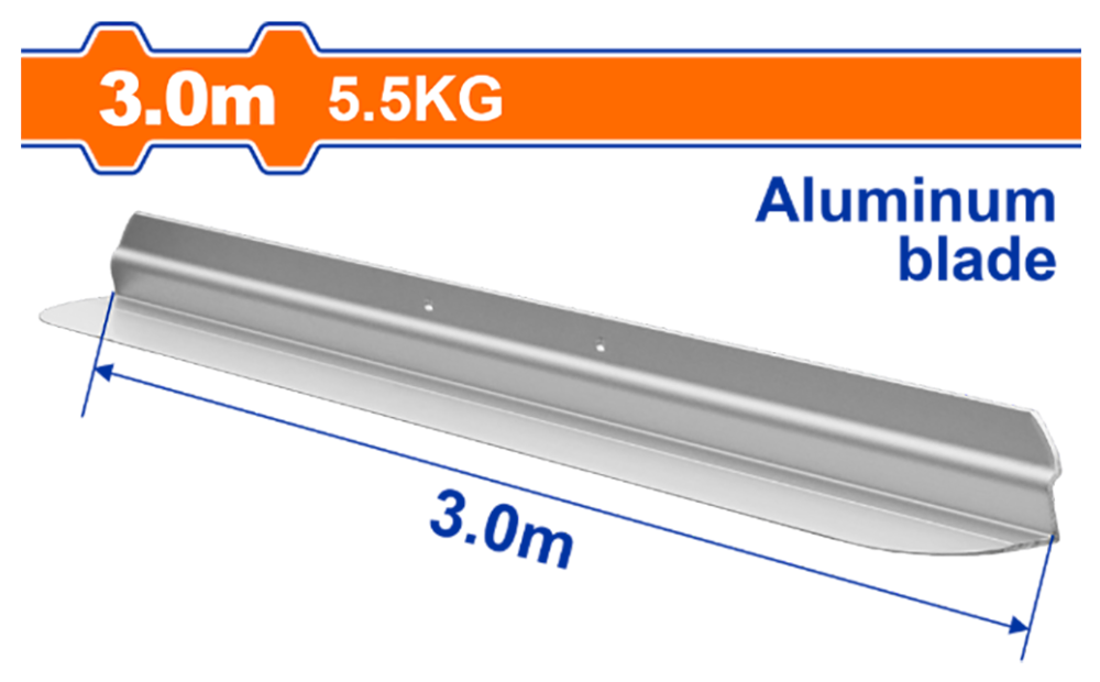  Thước Nhôm Máy Đầm Thước 3.0m-5.5kg WADFOW WSFP1A300 