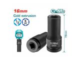  Đầu Tuýp Tác động Sâu 1/2 Inch 16mm Total THDIS12161L 