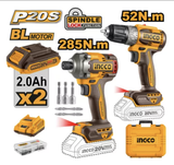  Bộ combo Máy khoan & máy siết vít dùng pin 20V INGCO CKLI20272 