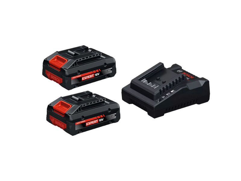  Bộ Sạc Bosch GAL 18V-20 II Và 2 Pin GBA 18V 2.0Ah 
