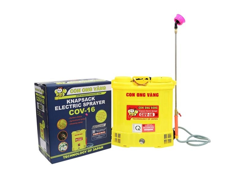  Bình Xịt Điện Con Ong Vàng COV16 16 Lít 12V8Ah 