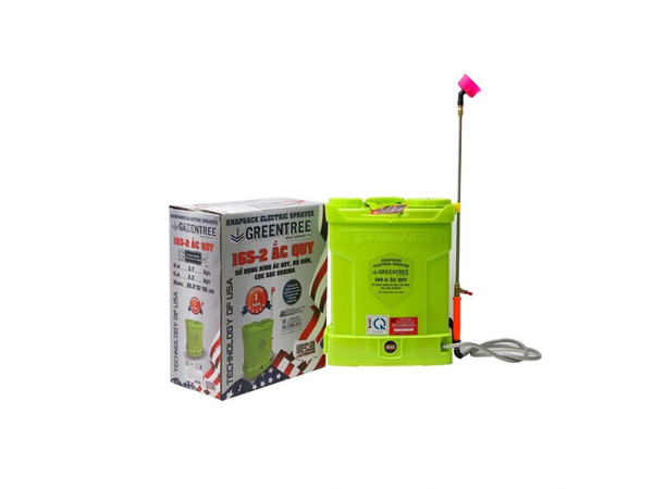  Bình Xịt Điện Greentree 16S 16 Lít 12V8Ah 