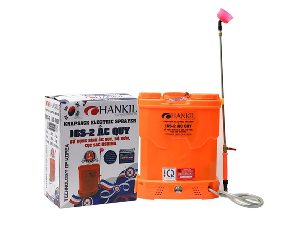  Bình Xịt Điện Hankil 16S 16 Lít 12V8Ah 
