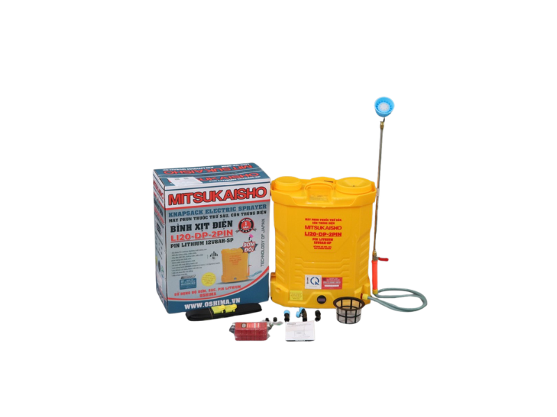  Bình Xịt Điện Mitsukaisho Li20-DP Pin Lithium 12V/8Ah 