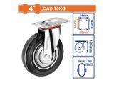  Bánh xe đẩy cao su xoay 4