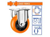  Bánh Xe Đẩy Cố Định 3