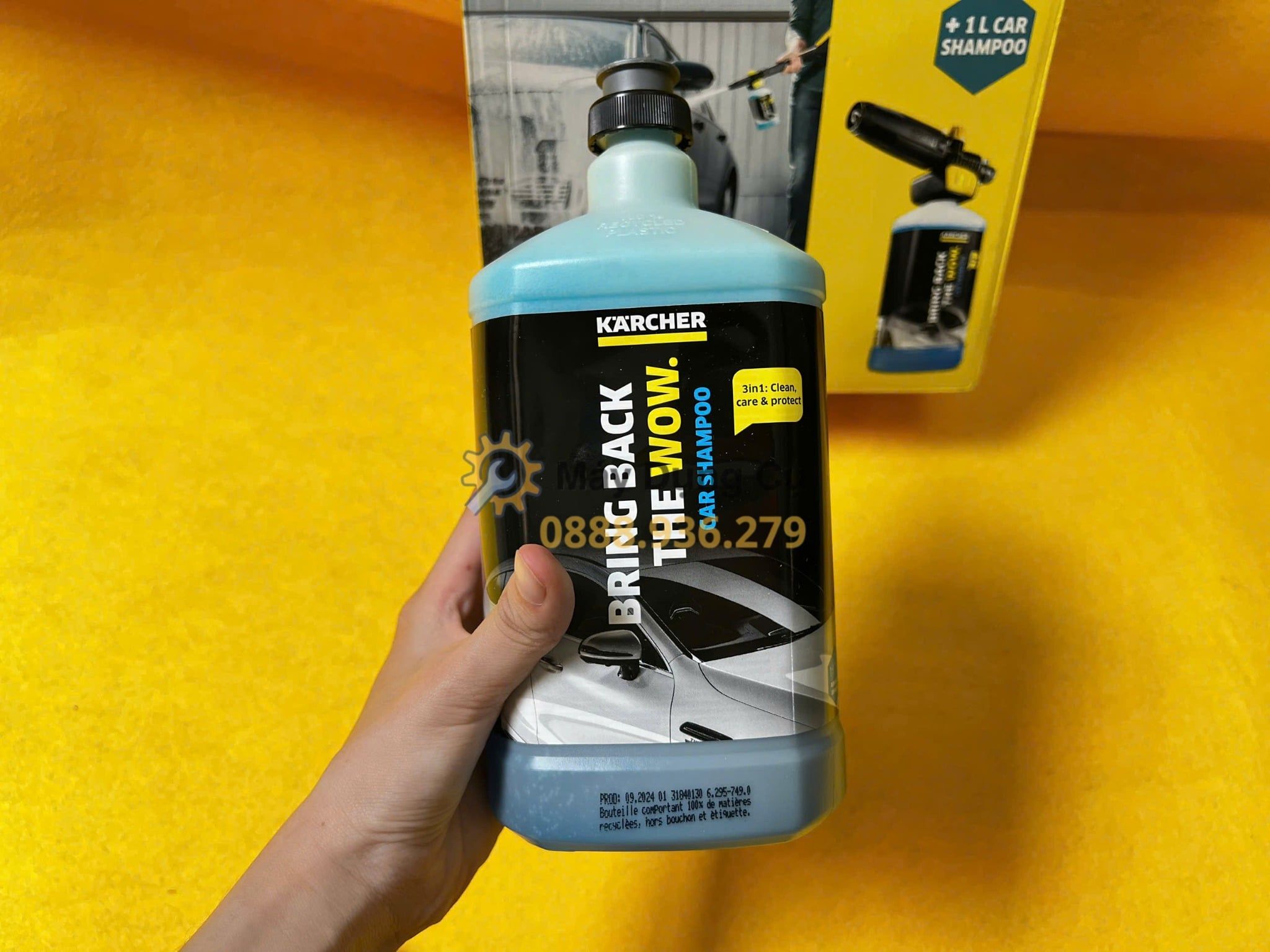  Đầu phun tạo bọt FJ 10 với chất tẩy rửa xe hơi 3 trong 1 Karcher (2.643-144.0) 