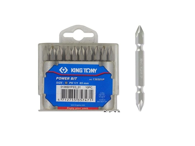  Bộ 10 Mũi 2 đầu 1 x 65 Kingtony 136501P 