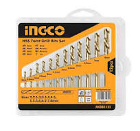  2-8mm Bộ 12 mũi khoan kim loại HSS INGCO AKDB1125 