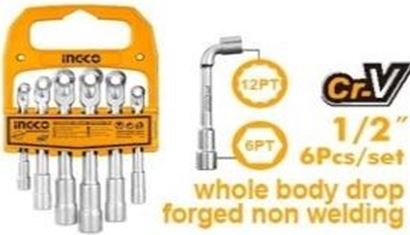  7-14mm Bộ chìa lục giác vặn góc chữ L 6 chi tiết Ingco LASWT0601 