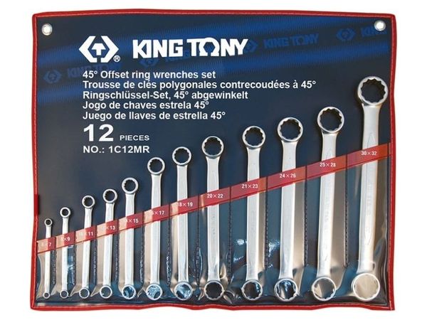  Bộ cờ lê 2 đầu vòng Kingtony 1C12MR - 6/7-30/32mm 