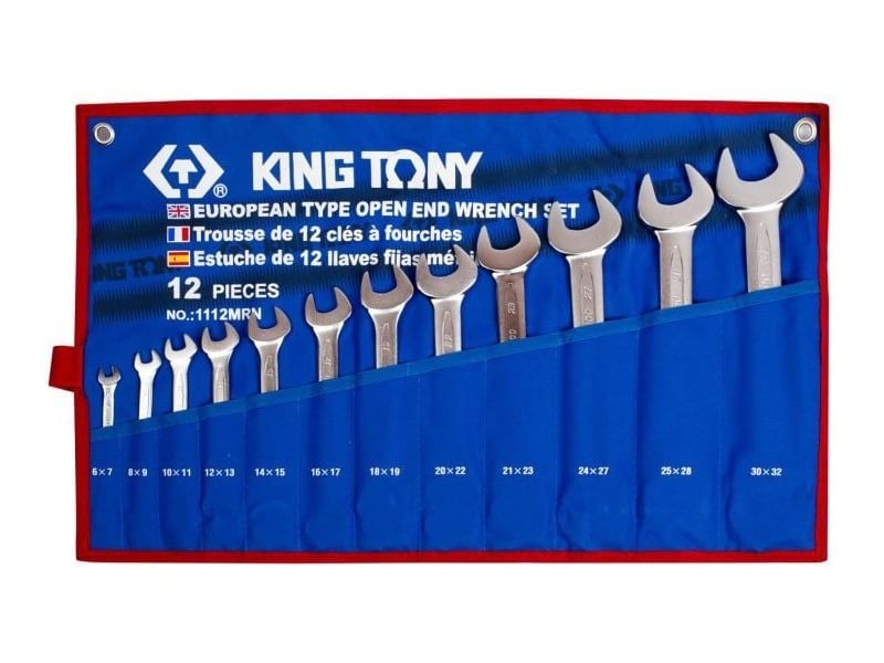  Bộ cờ lê hai đầu miệng 12 chi tiết Kingtony 1112MRN 6-32mm 