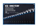  Bộ cờ lê vòng miệng siêu nhẹ 10-32mm 15 món KINGTONY 12D15MRN 