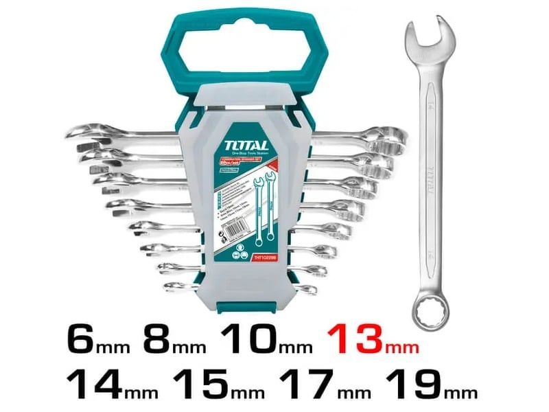  Bộ cờ lê vòng miệng 8 chi tiết 6-19mm TOTAL THT102286-I 