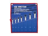  Bộ cờ lê vòng miệng tư động 7 cái hệ Inch Kingtony 12207SRN 