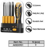  Bộ đầu tuốc nơ vít 8 chi tiết INGCO AKISD0901 