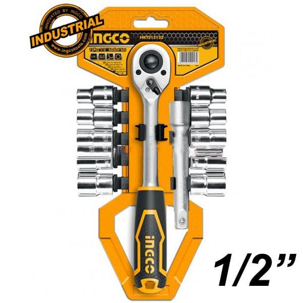  10-24mm Bộ đầu tuýp 12 cái 1/2