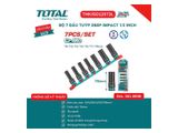  Bộ 7 Đầu Tuýp Deep Impact 1/2 Inch TOTAL Cr-Mo THKISD12073L 