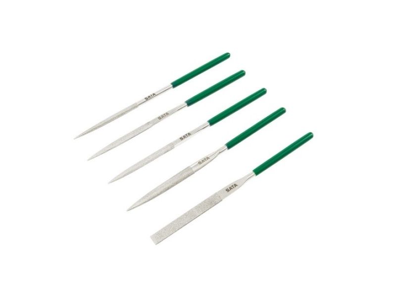  Bộ Dũa 5 Chi Tiết Bằng Thép Hợp Kim 5X180mm Sata 03850 