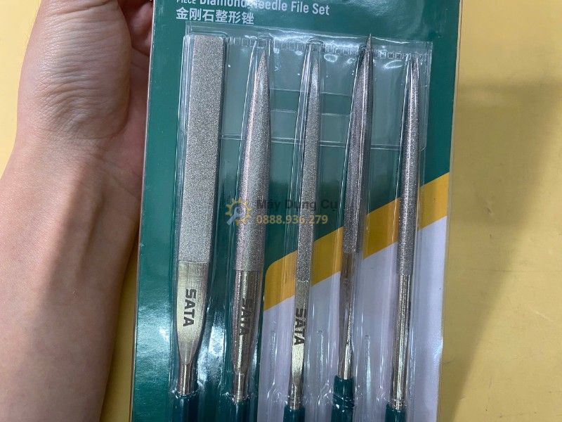  Bộ Dũa 5 Chi Tiết Bằng Thép Hợp Kim 5X180mm Sata 03850 