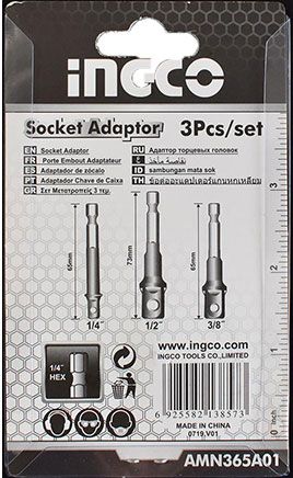  Bộ khớp nối đầu tuýp 3 chi tiết Ingco AMN365A01 
