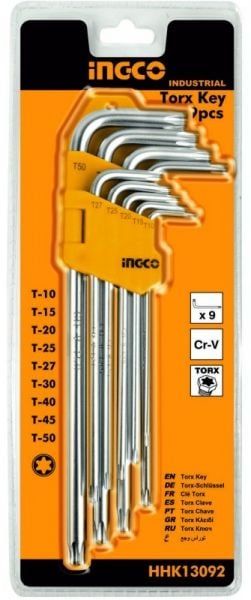  T10-50 Bộ lục giác bông 9 cây INGCO HHK13092 