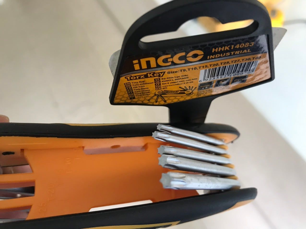  T9-T40 Bộ lục giác bông xếp 8 cây INGCO HHK14083 