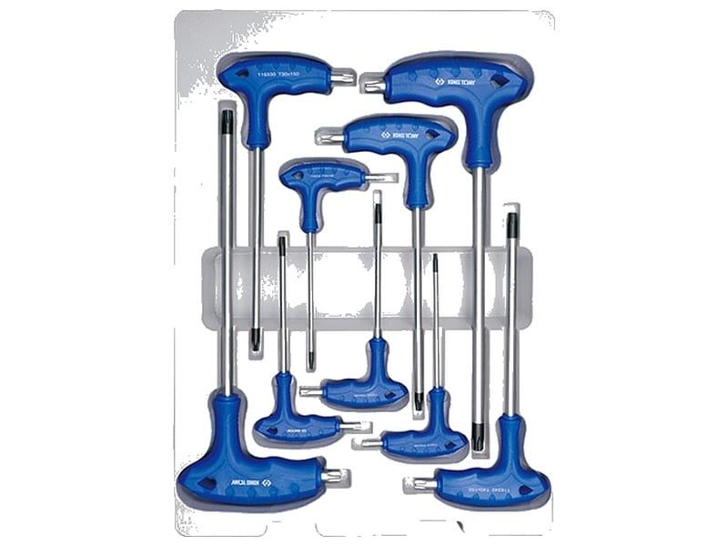  Bộ lục giác chữ T đầu sao 9 cây T10-T50 Kingtony 22309TR 