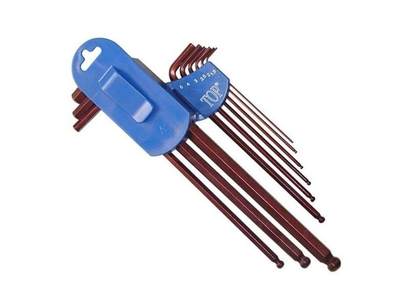  1.5-10mm Bộ lục giác nâu 9 chi tiết Top AWT-30004-BK 