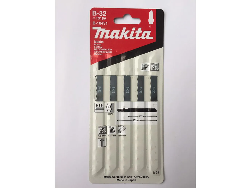  Bộ Lưỡi Cưa Lọng B-32 Makita B-10431 