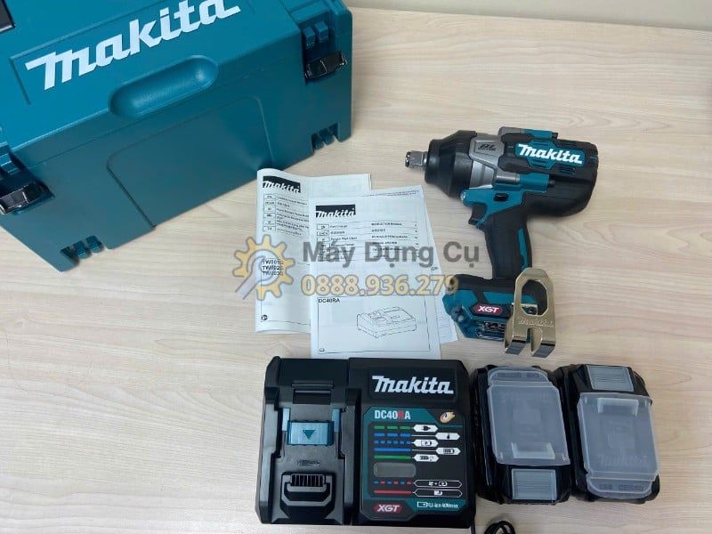  Máy Siết Bu Lông Makita TW001GM201 40V Max Chính Hãng – Bộ 2 Pin 4.0Ah + Sạc Nhanh + Thùng Makpac 