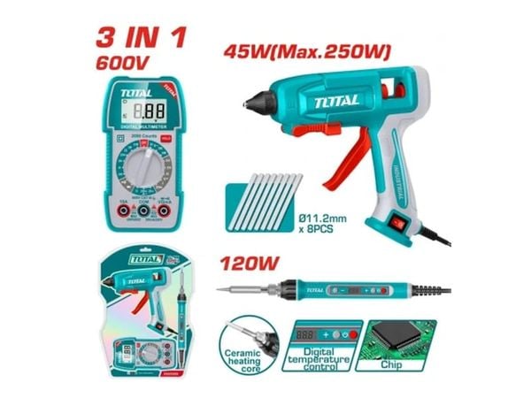  Bộ combo máy bắn keo + mỏ hàn + đồng hồ vạn năng TTCK250716 