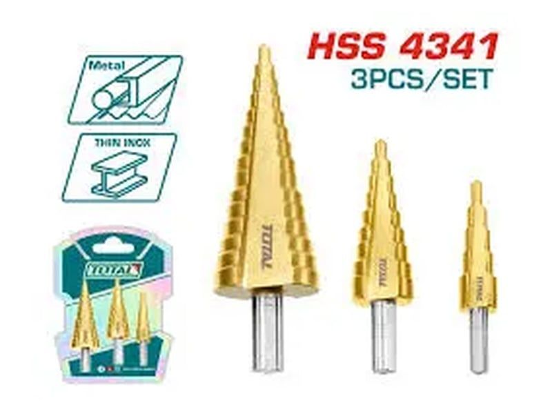  Bộ 3 mũi khoan bậc thang Total TAC80401 