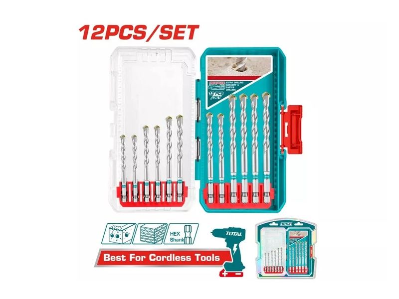  Bộ 12 mũi khoan bê tông Total TACSDL12206 