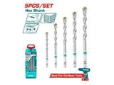 Bộ 5 mũi khoan bê tông Total TACSD6055 