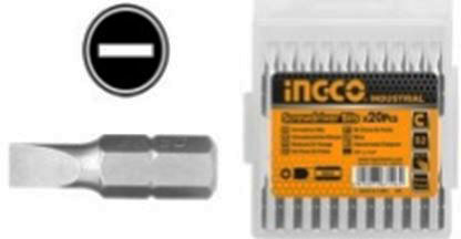  SL6x25mm Bộ mũi vít dẹp 25 cái INGCO SDB11SL513 