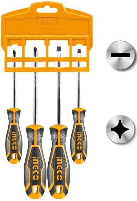  Bộ tuốc nơ vít bake và dẹp 4 chi tiết Ingco HKSD0428 