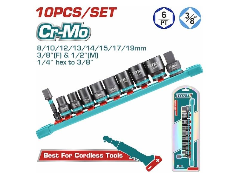  Bộ đầu tuýp impact Total 3/8