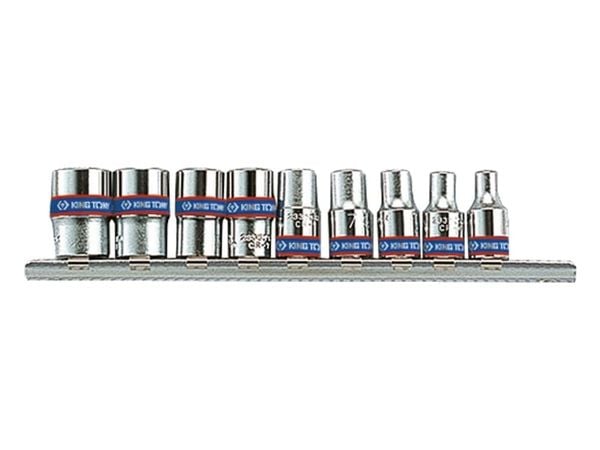  1/4″ Bộ tuýp lục giác 9 chi tiết Kingtony 2509MR 